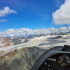Flugwegposition um 13:07:59: Aufgenommen in der Nähe von 39027 Graun im Vinschgau, Autonome Provinz Bozen - Südtirol, Italien in 3609 Meter